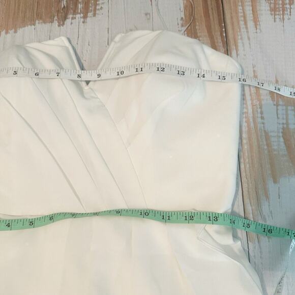 Yumi Kim Glamour Strapless White Midi Dress Size Medium - Picture 9 of 10